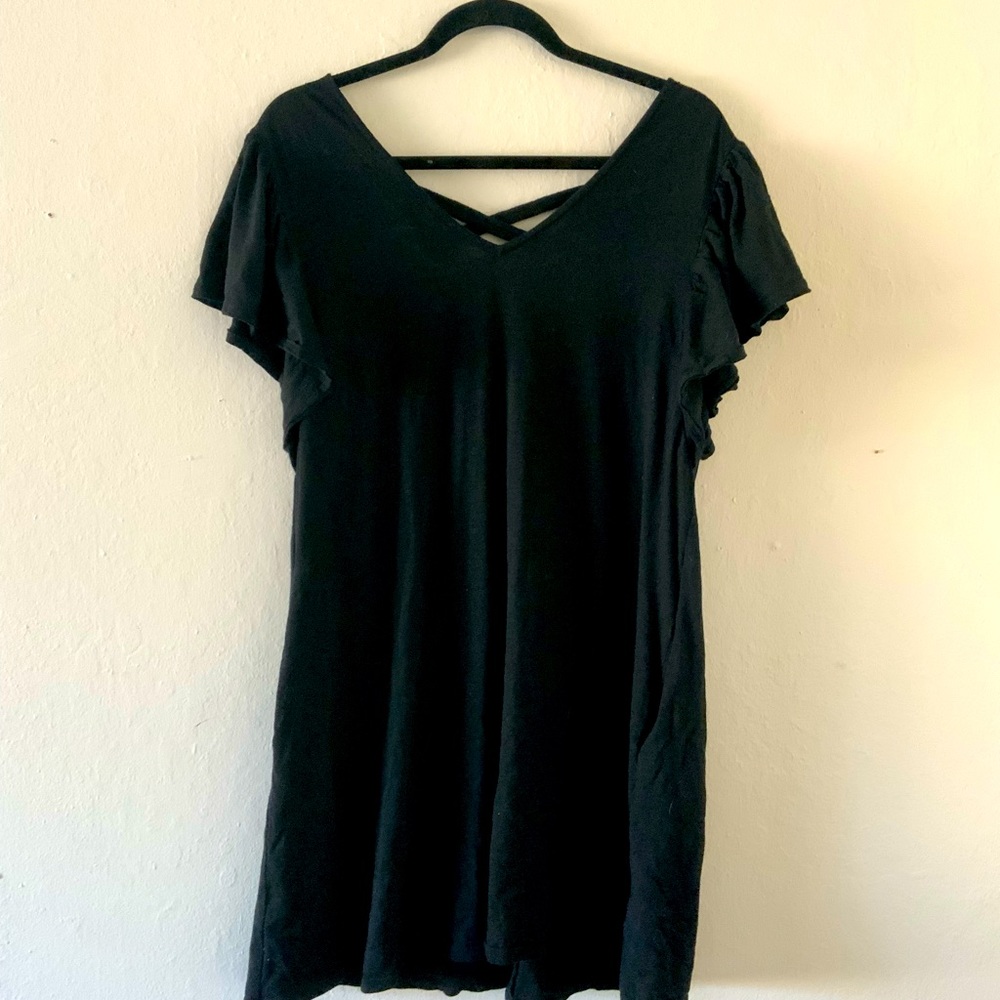 Black Dress with Weaved Back